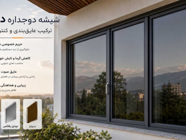 راهنمای خرید شیشه دوجداره دودی