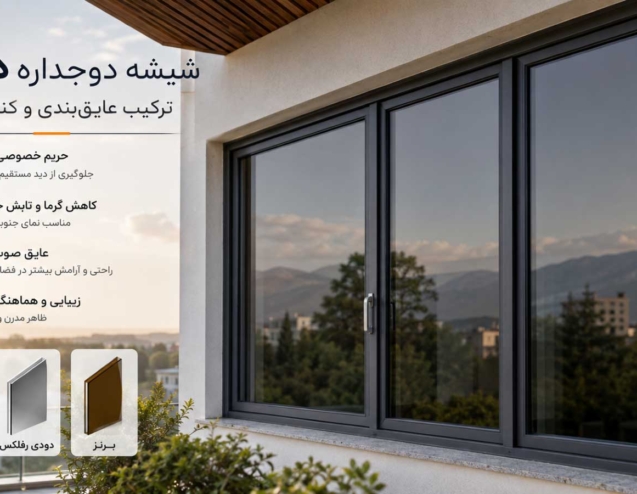 راهنمای خرید شیشه دوجداره دودی
