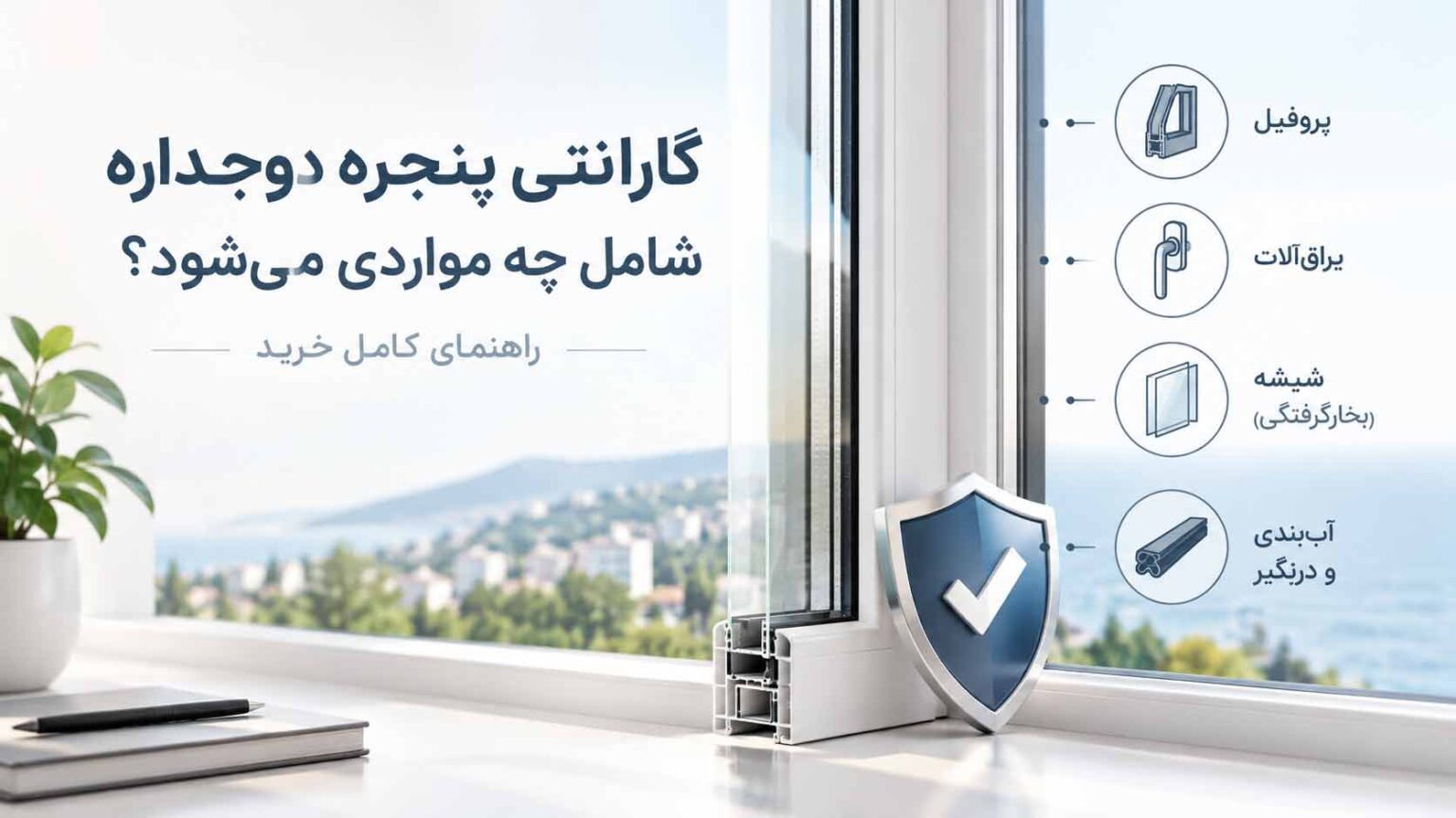 گارانتی چنجره های دوجداره upvc