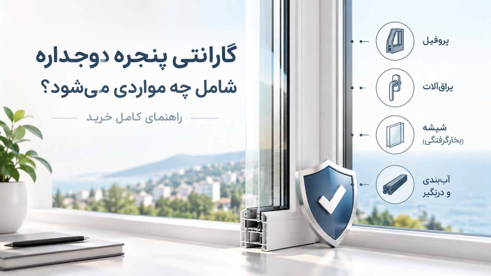 گارانتی چنجره های دوجداره upvc
